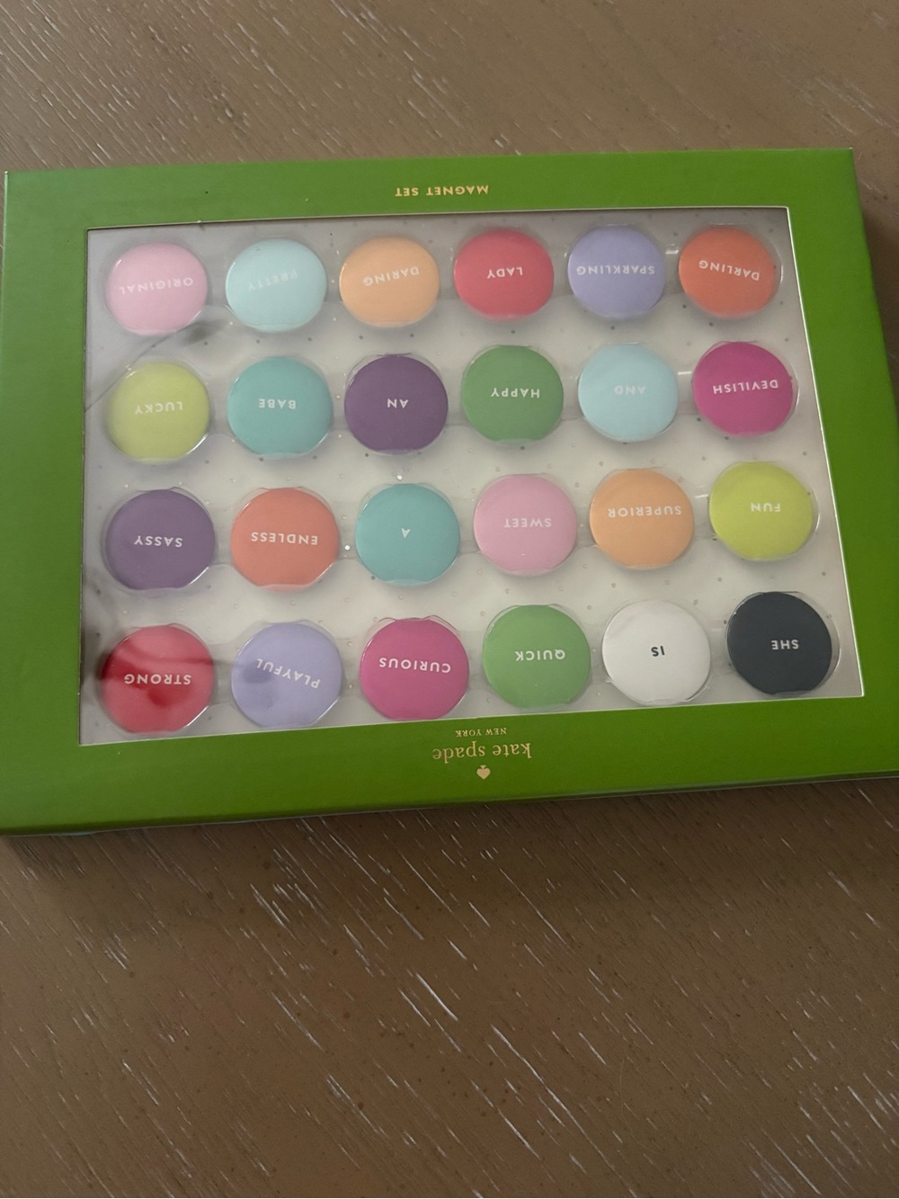 kate spade turquoise Magnet Set Box